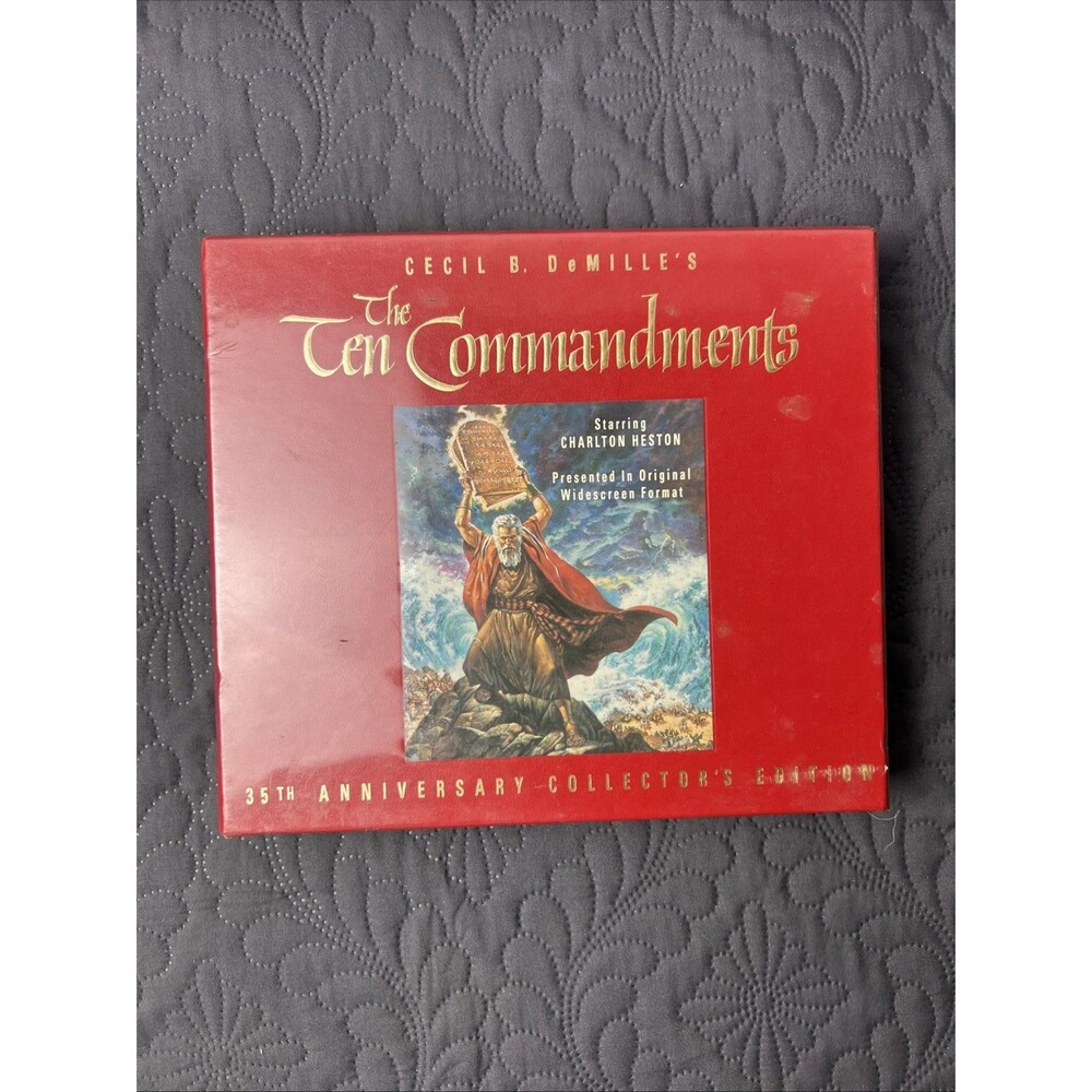 SEALED The Ten Commandments Movie VHS: 35th Anniversary Collector's Edition 1956